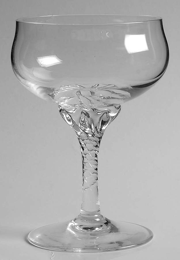 Coronation Clear Champagne/Tall Sherbet by Sasaki-1