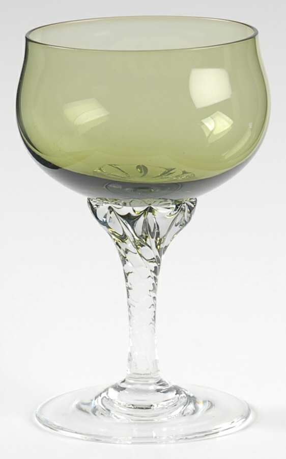 Coronation Dark Green Cordial Glass by Sasaki-1