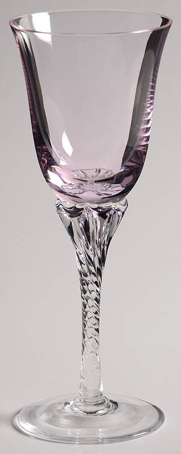 Grand Hawthorne Coral Cordial Glass by Sasaki-1