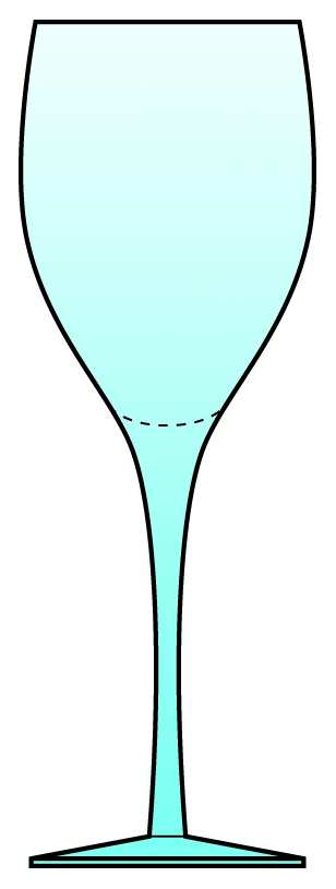 Hampton Azure Water Goblet by Sasaki-1