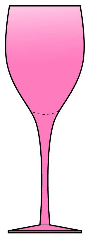 Hampton Coral Water Goblet by Sasaki-1