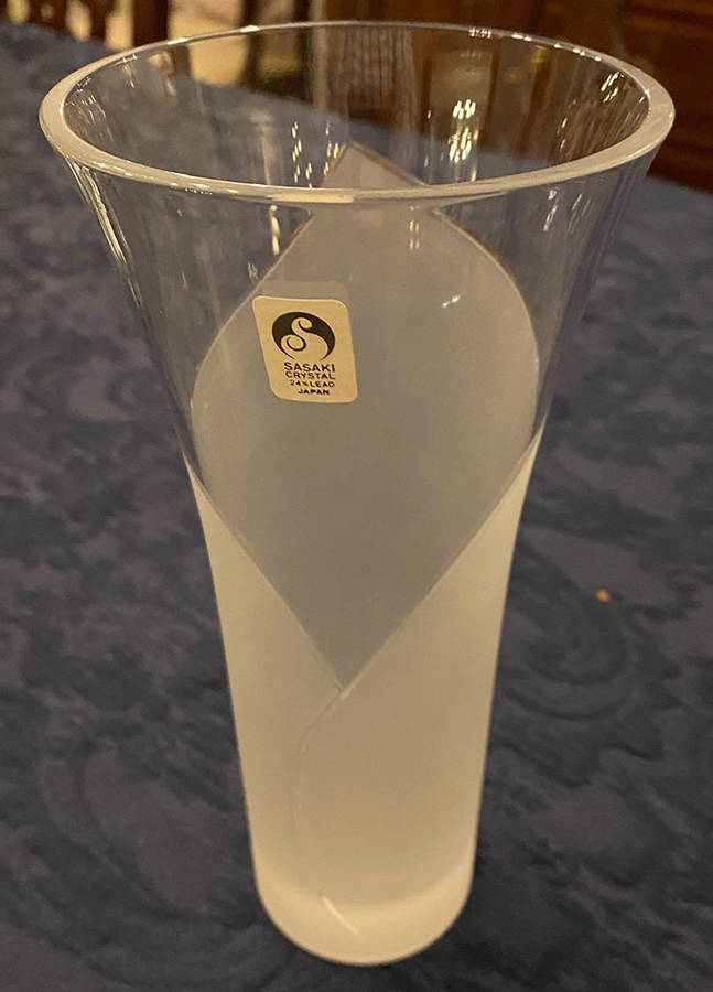 Hana Clear 8" Flower Vase by Sasaki-1
