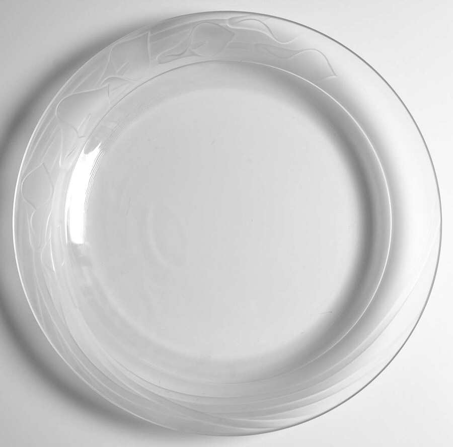 Hana Clear 13" and Over, Platter by Sasaki-1