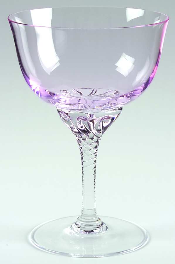 Hawthorne Coral (Pink) Champagne/Tall Sherbet by Sasaki-1