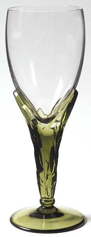 Laurel (Green Stem) Wine Glass by Sasaki-1