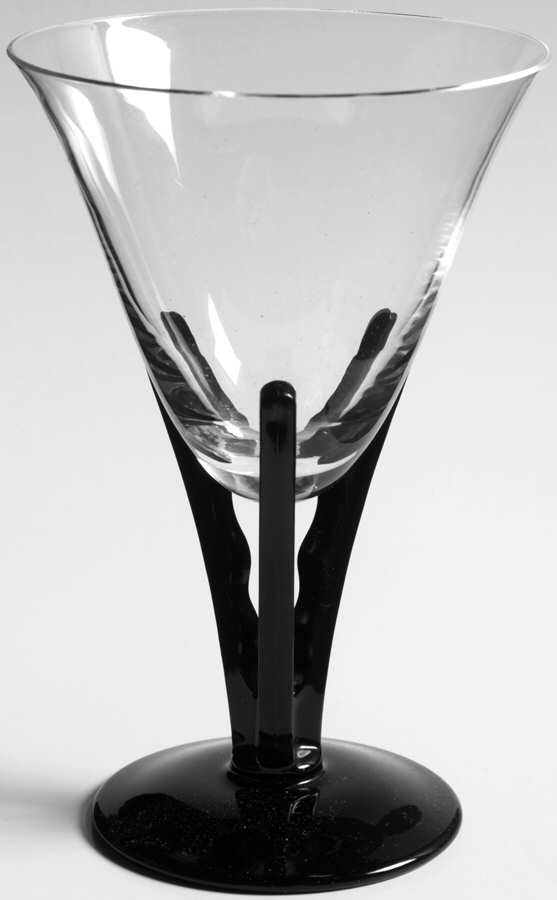 Lightning Black Wine Glass by Sasaki-1