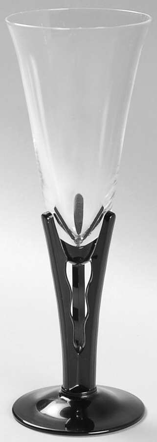 Lightning Black Fluted Champagne by Sasaki-1