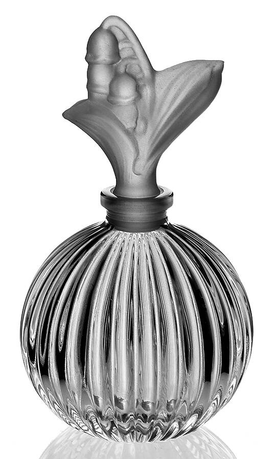Lily of the Valley Round Perfume Bottle & Stopper by Sasaki-1
