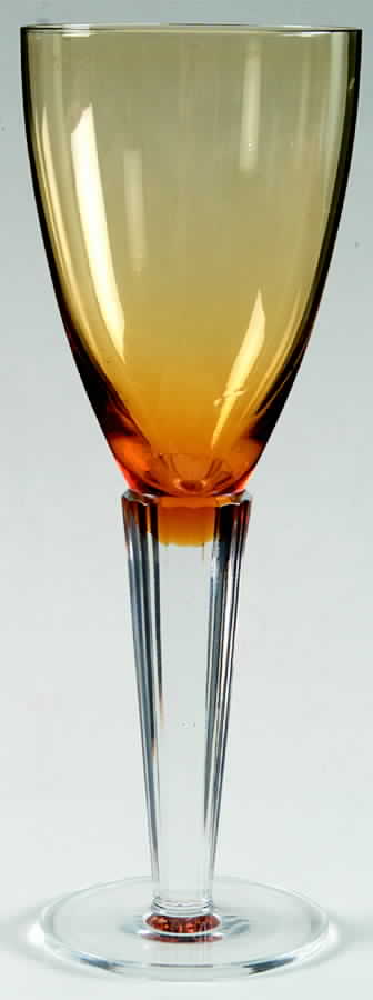 Lumina Amber Water Goblet by Sasaki-1