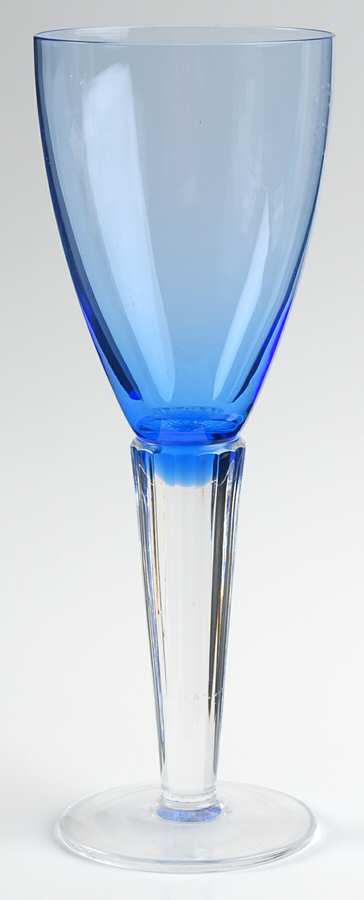Lumina Blue Water Goblet by Sasaki-1