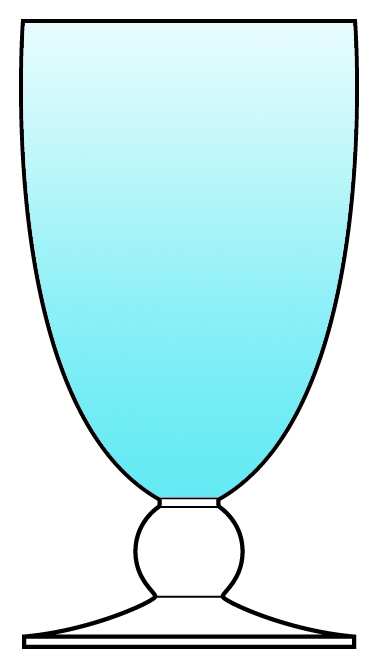 Luxembourg Azure Water Goblet by Sasaki-1