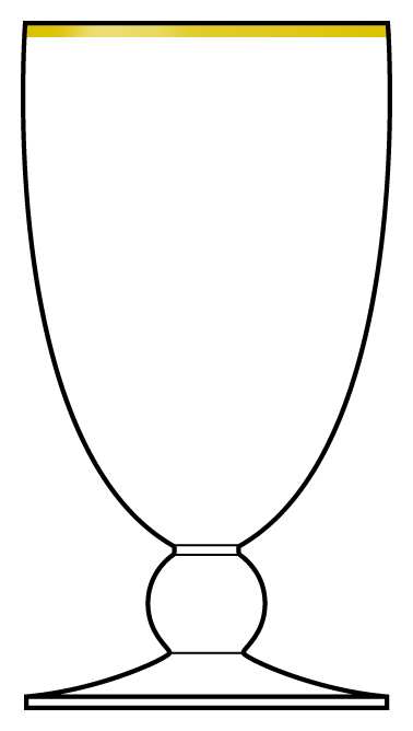 Luxembourg Gold Water Goblet by Sasaki-1