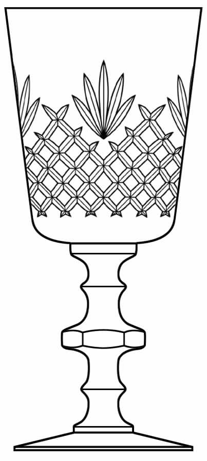Princess Water Goblet by Sasaki-1