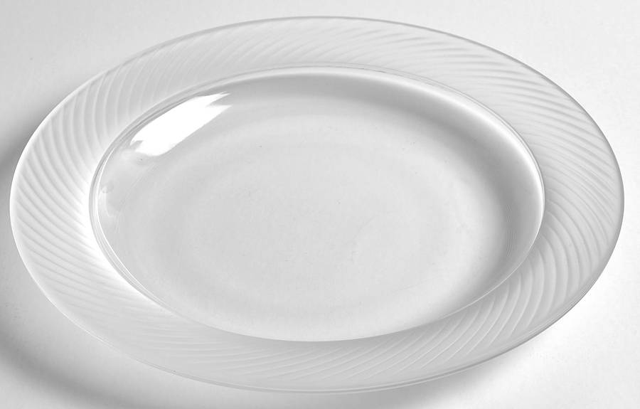 Regency Clear (Frosted Ribbed Stem) 7" Salad Plate by Sasaki-1