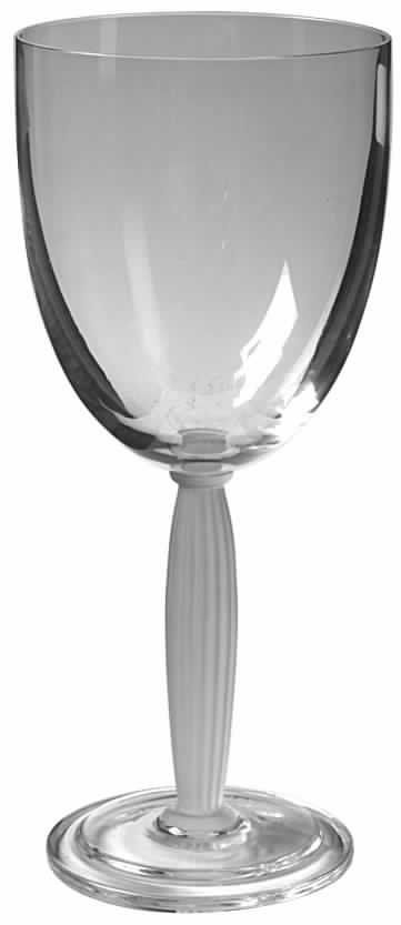 Regency Clear (Frosted Ribbed Stem) Water Goblet by Sasaki-1