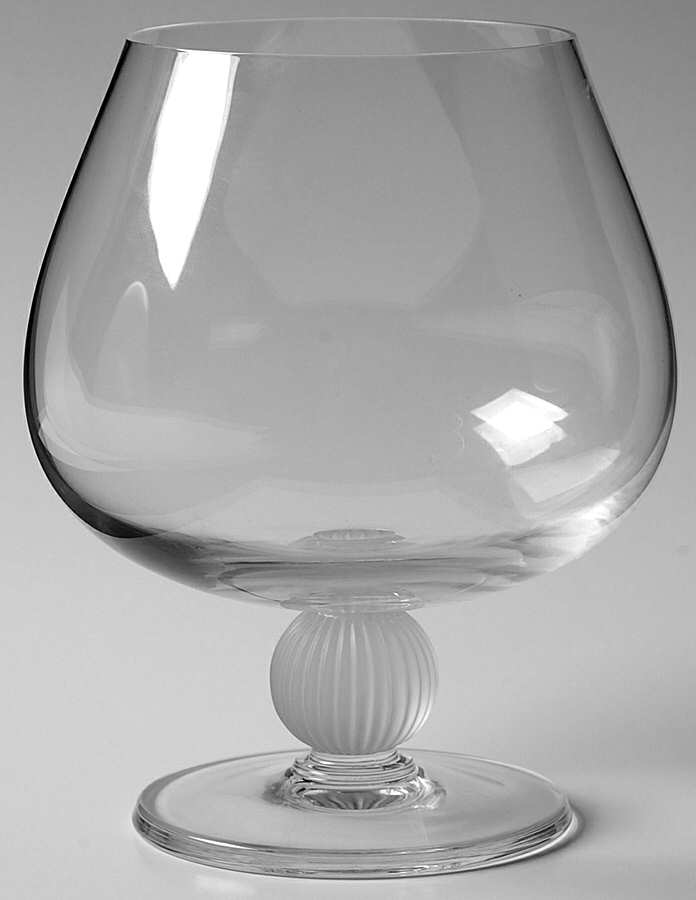 Regency Clear (Frosted Ribbed Stem) Brandy Glass by Sasaki-1