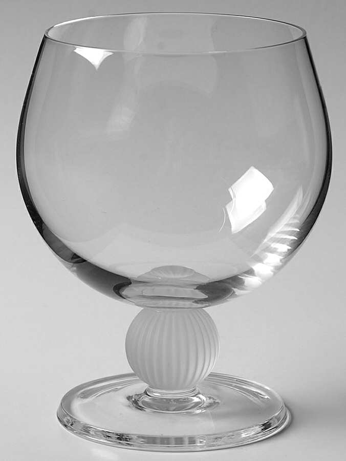 Regency Clear (Frosted Ribbed Stem) Brandy Glass by Sasaki-1