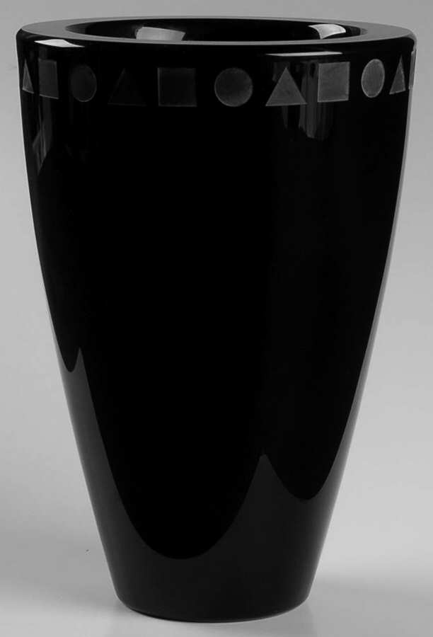 Sengai Black 7" Flower Vase by Sasaki-1