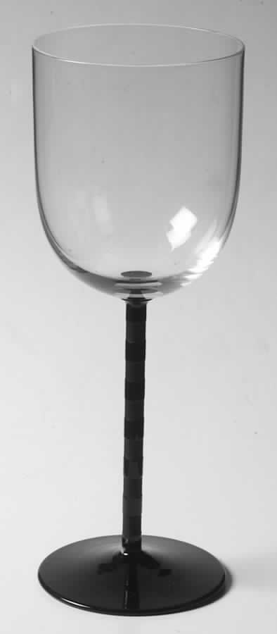 Swizzle Black Water Goblet by Sasaki-1