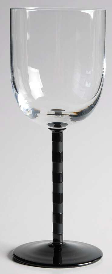 Swizzle Black Wine Glass by Sasaki-1