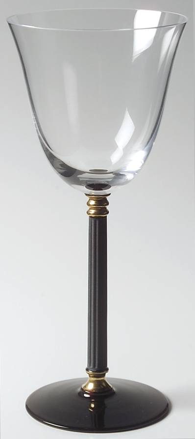 Tucano (Black Stem, Gold Accents) Wine Glass by Sasaki-1