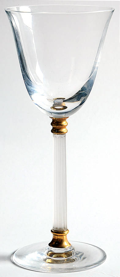 Tucano (Clear Frosted Stem, Gold Accents) Cordial Glass by Sasaki-1