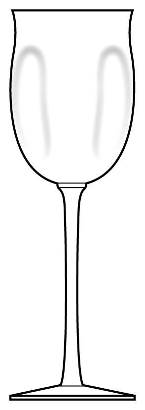 Tulipe Clear Water Goblet by Sasaki-1