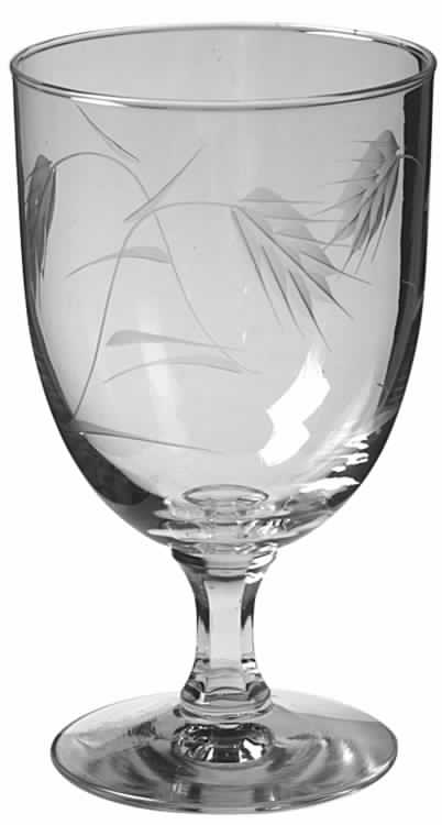 Wheat (Multi Sided Stem) Water Goblet by Sasaki-1