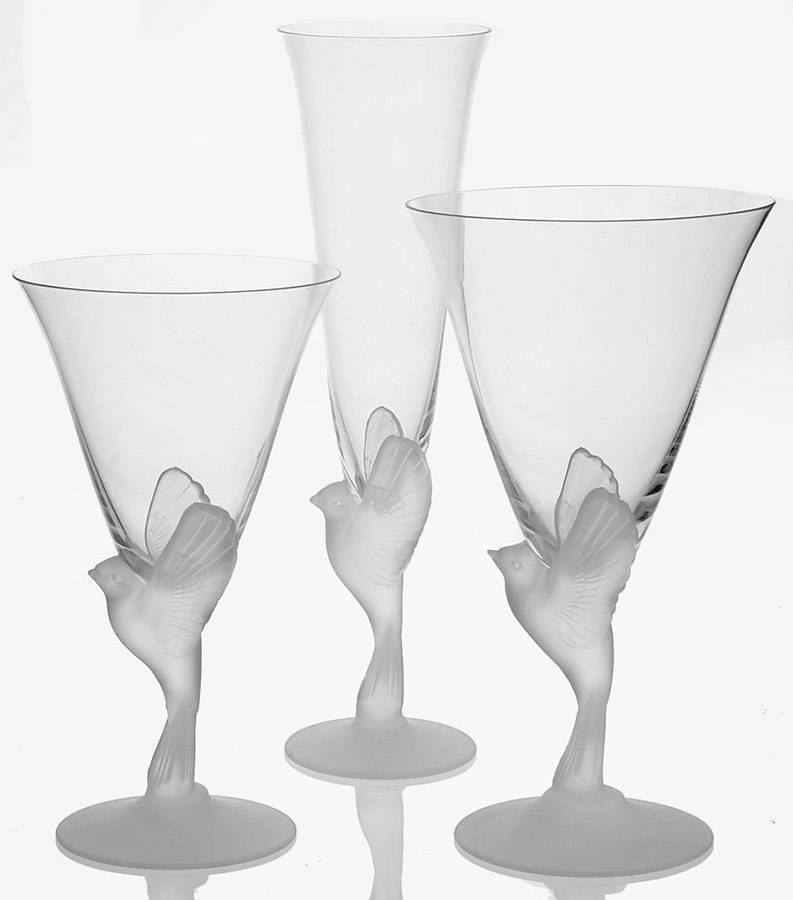 Wings Clear 3 Piece Place Setting by Sasaki-1