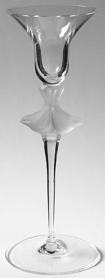 Wings Clear 9" Single Light Candlestick by Sasaki-1