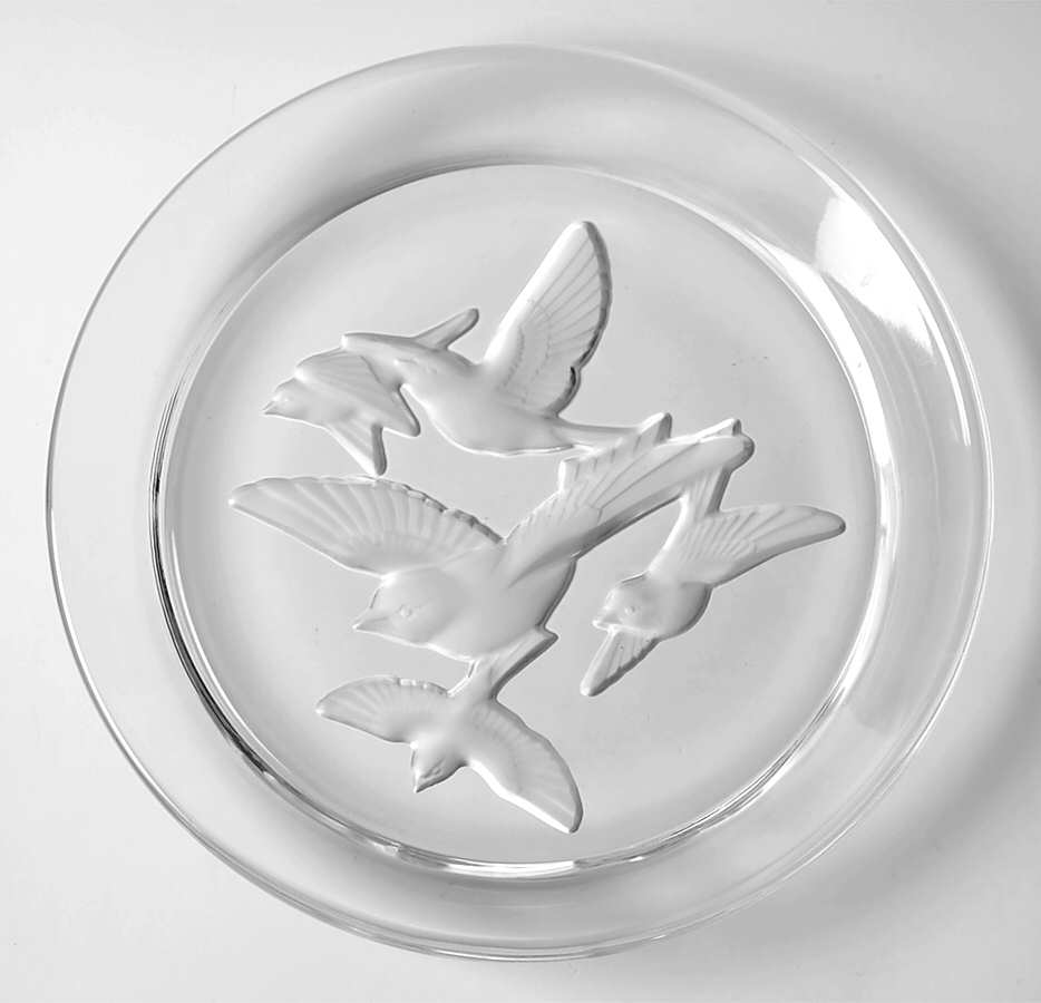 Wings Clear 7" Salad Plate by Sasaki-1