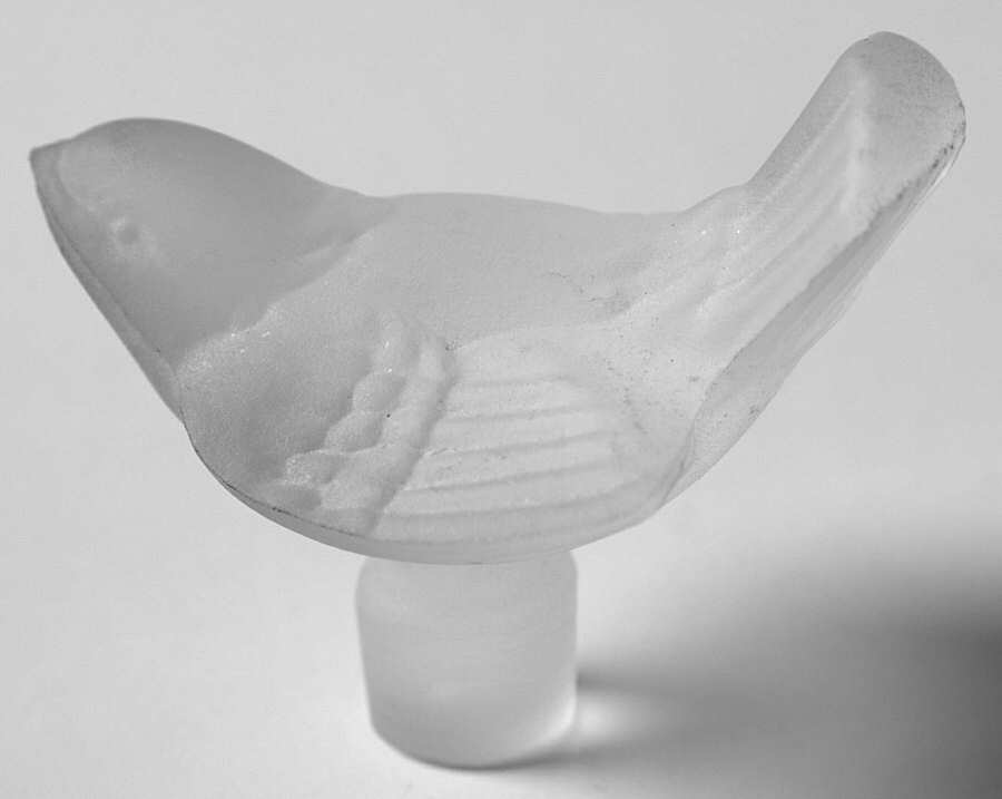 Wings Clear Stopper for Round Perfume Bottle by Sasaki-1