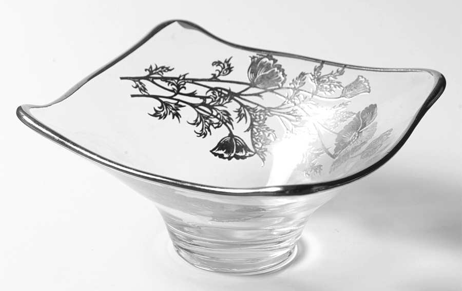 Flanders Clear Open Candy Dish by Silver City-1