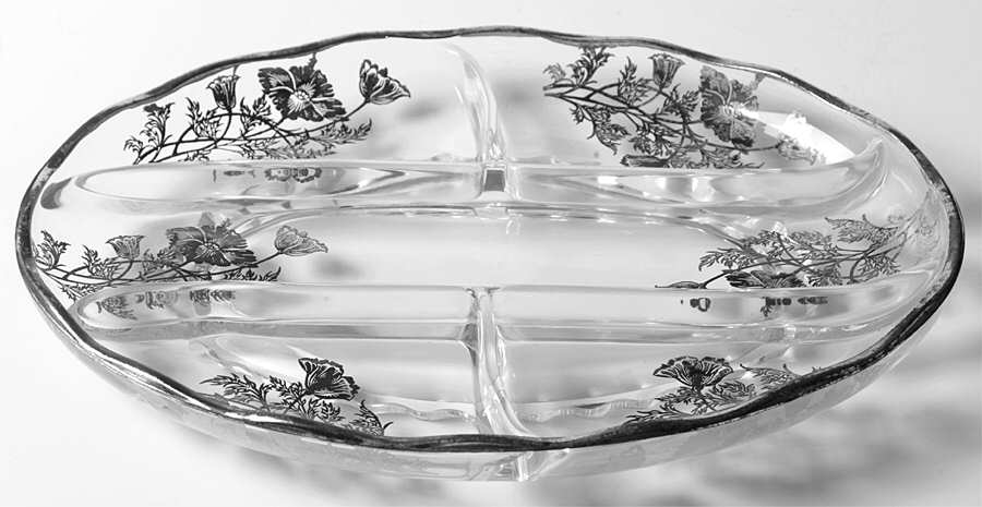 Flanders Clear 13" Round 5 Part Relish by Silver City-1