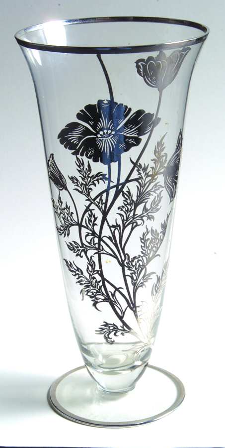 Flanders Clear 9" Flower Vase by Silver City-1
