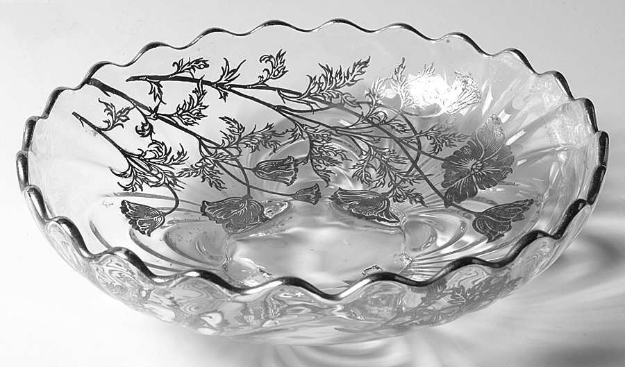 Flanders Clear 10" 4-Toed Gardenia Bowl by Silver City-1