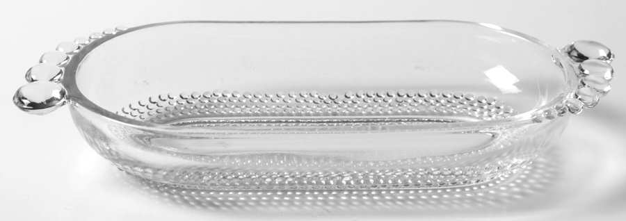 Flanders Clear 1/4 Pound Butter Dish, No Lid by Silver City-1
