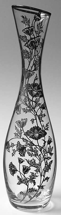 Flanders Clear 10" Bud Vase by Silver City-1