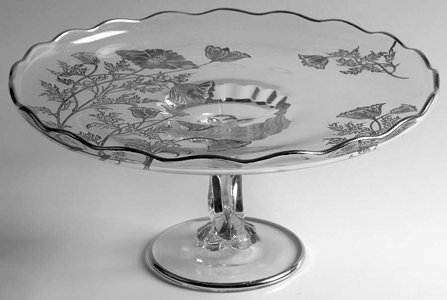 Flanders Clear Round Cake Stand by Silver City-1