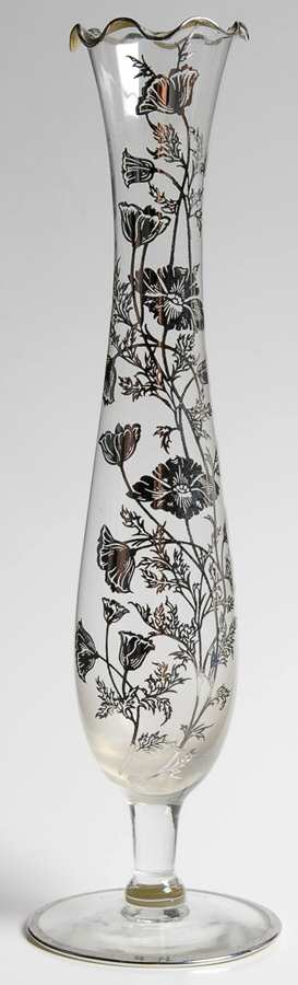 Flanders Clear 10" Bud Vase by Silver City-1