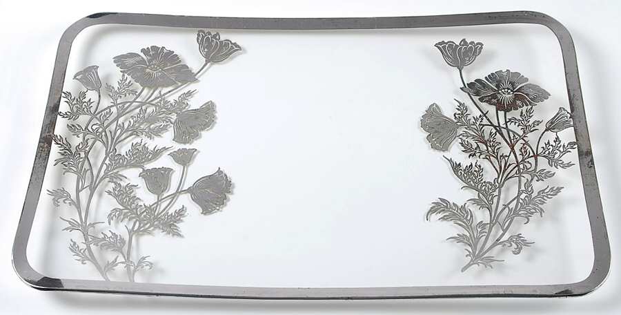 Flanders Clear 15" Rectangular Tray by Silver City-1