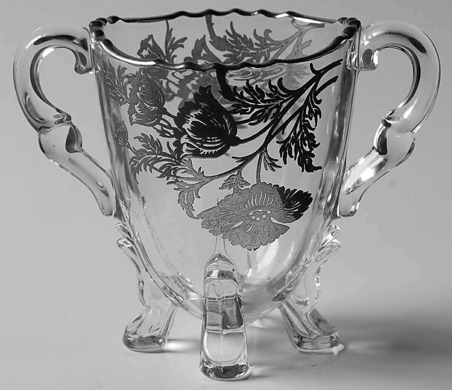 Flanders Clear Footed Open Sugar by Silver City-1