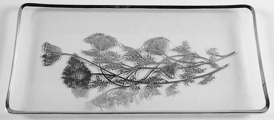 Flanders Clear 11" Rectangular Tray by Silver City-1