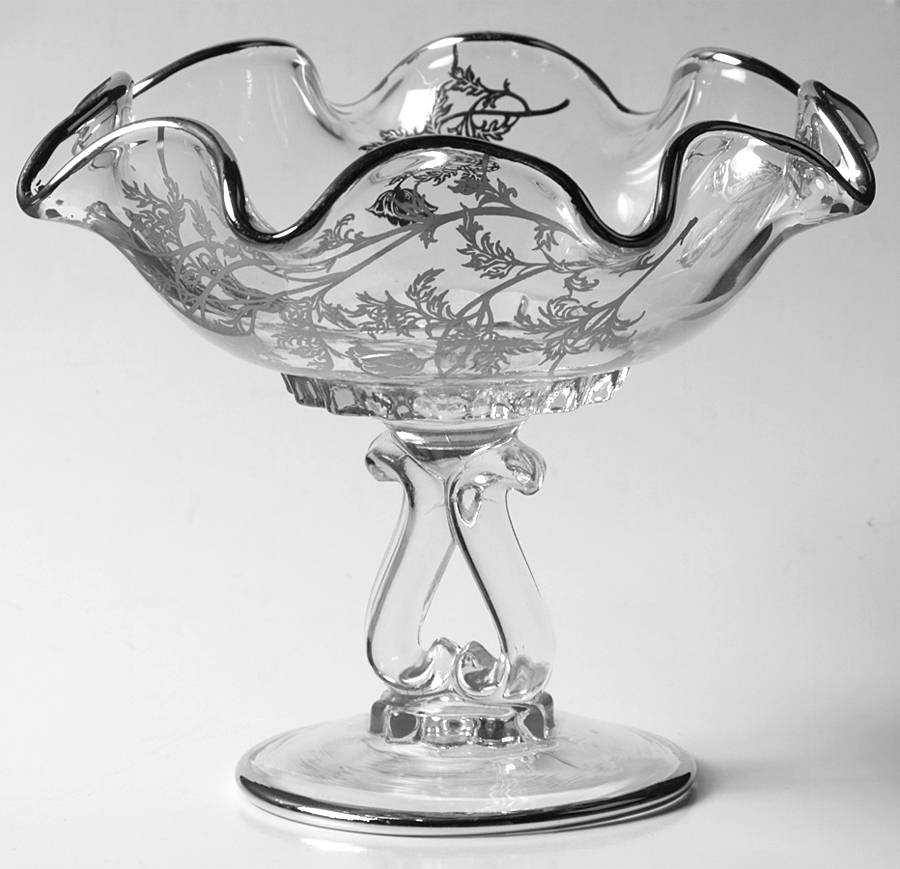 Flanders Clear Crimped Comport by Silver City-1