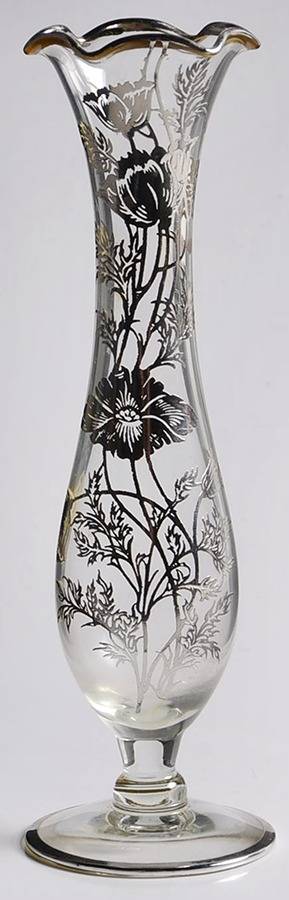 Flanders Clear 7" Bud Vase by Silver City-1