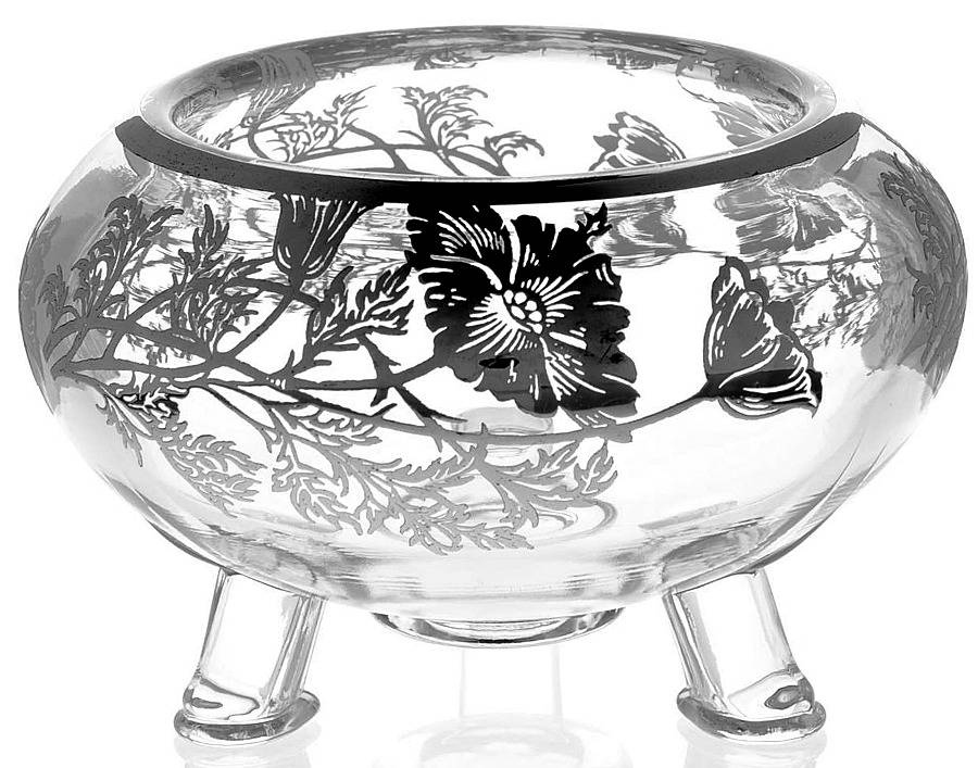 Flanders Clear 3" Rose Bowl by Silver City-1