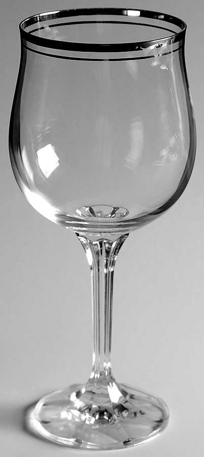 Royal Platinum Water Goblet by Society Crystal-1
