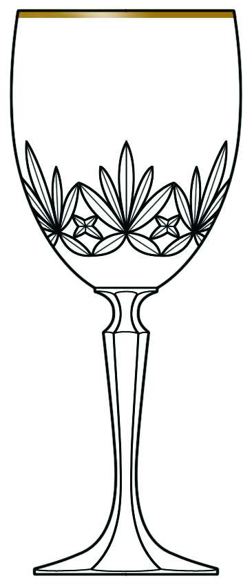 Chantilly Gold Water Goblet by Schott-Zwiesel-1