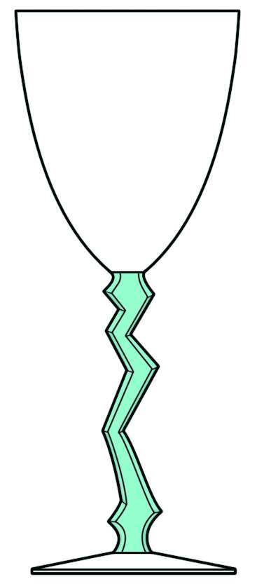 Eclair Turquoise Water Goblet by Schott-Zwiesel-1