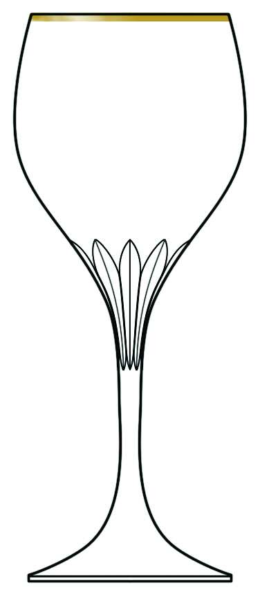 Revue Gold Water Goblet by Schott-Zwiesel-1
